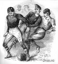 The first international association football, Scotland vs. England