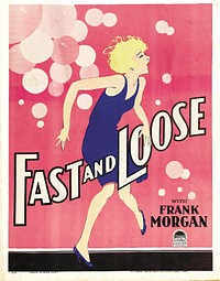 Window Poster for the 1930 film Fast and Loose.The original source of the poster before refurring and relicensing is here. It shows the full window poster with the theater name above. This is the source used for the present copy. It also shows the same theater name. It has been cropped to conform with original upload.There are no copyright marks on the poster. At bottom left is 3071 Country of origin USA. At bottom left is This poster leased from Paramount Publix Corp.United States Copyright Office page 2 "Visually Perceptible Copies The notice for visually perceptible copies should contain all three elements described below. They should appear together or in close proximity on the copies.1 The symbol © (letter C in a circle); the word “Copyright”; or the abbreviation “Copr.”2 The year of first publication. If the work is a derivative work or a compilation incorporating previously published material, the year date of first publication of the derivative work or compilation is sufficient. Examples of derivative works are translations or dramatizations; an example of a compilation is an anthology. The year may be omitted when a pictorial, graphic, or sculptural work, with accompanying textual matter, if any, is reproduced in or on greeting cards, postcards, stationery, jewelry, dolls, toys, or useful articles.3 The name of the copyright owner, an abbreviation by which the name can be recognized, or a generally known alternative designation of owner.1 Example © 2007 Jane Doe."