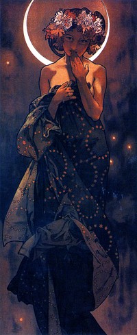 The evening star by Alphonse Mucha