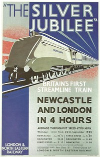 'The Silver Jubilee' LNER poster