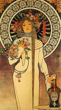 Art Nouveau illustration by Alphonse Mucha