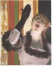 Singer with a Glove by Edgar Degas