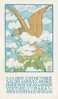 Gisbert Combaz - Poster for the Annual Exhibition for La Libre Esthetique