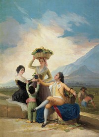 Die Weinlese by Francisco de Goya