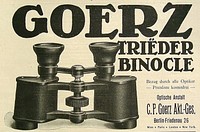 Goerz Triëder-Binocles, Werbung 1913
