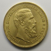 20-mark piece, Frederick I, German Emperor, 1888