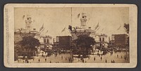 The Populace Begin to Gather in Front of the City Hall to Witness the Arrival of the Embassy on Their Visit to the Governor and Mayor