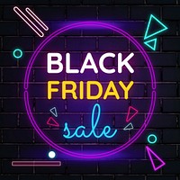 Black Friday sale Instagram post template, editable text & design