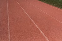 Empty running track 