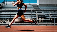 Woman athlete running 