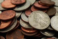 Free close up US cents coin image, public domain material CC0 photo.