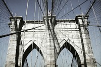 Free Brooklyn Bridge image, public domain bridge CC0 photo.