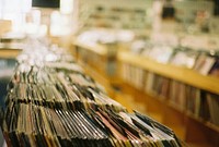 Record Album Store, free public domain CC0 photo.