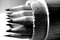 Pencils macro photography, free public domain CC0 photo