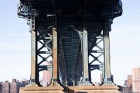 Free bridge in NYC photo, public domain travel CC0 image.