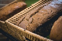 Wholewheat cereal bread, free public domain CC0 photo.