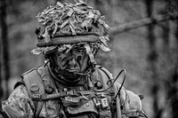 Lanes TrainingBritsh Army WO2 David Welch, B Co CSM, conducts training operations during a training lane at Adazi Training Area, Latvia, on June 12, 2014. (U.S. Army National Guard Photo by: Staff Sgt. Brett Miller, 116 Public Affairs Detachment/ Released). Original public domain image from Flickr