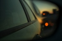 Car on the road at night. Free public domain CC0 photo. 