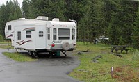 Bridge Bay Campground site by Diane Renkin. Original public domain image from Flickr