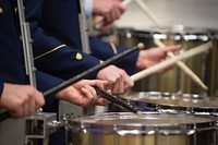 NEW LONDON, Conn. -- The Corps of Cadets receives new leadership for the semester during a regimental change-of-command ceremony at the U.S. Coast Guard Academy Jan. 5, 2015. U.S. Coast Guard photo by Petty Officer 2nd Class Cory J. Mendenhall. Original public domain image from Flickr