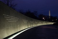 Vietnam veterans Memorial. Official DHS photo. Original public domain image from Flickr