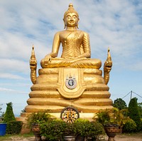 Gold buddha near Phuket.