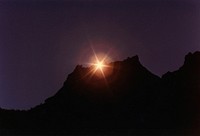 Umpqua NF - Sun Through Rocks, PCNST, OR 1979, Umpqua National Forest Historic Photo. Original public domain image from Flickr