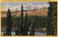 Mt. Jefferson, 10,495 Ft, Deschutes NF, OR c1930, Deschutes National Forest Historic Photo. Original public domain image from Flickr