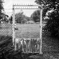 Rusty gate.