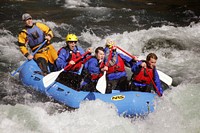 Rafting on the Clackamas River, Mt Hood National Forest. Original public domain image from Flickr