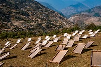 Producing Lokta bark paper, Kailash, Bajhang District, Nepal. Free public domain CC0 image.