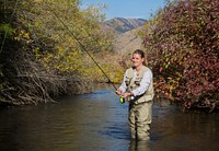 Fly Fishing. Original public domain image from Flickr