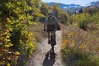 Mtn Biking Green Pond Trail in the fall, Uinta-Wasatch-Cache National Forest. Credit: US Forest Service. Original public domain image from Flickr