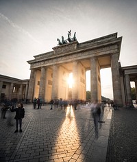 Brandeburg gate in Berlin. Free public domain CC0 photo.