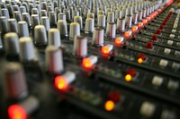 Mixing desk, allen and heath mixer. Original public domain image from Flickr