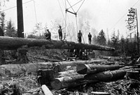 Early Logging. Original public domain image from Flickr