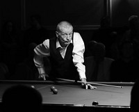 Steve Davis vs Jimmy White snooker match at Commodore Hotel, Cobh, Ireland - 12 January 2019