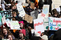 Youth Climate Strike. Original public domain image from Flickr