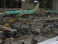 Boeing Plant in Renton, 5/18/2010. Secretary Geithner toured a Boeing 737 plant in Renton, WA on May 18, 2010. Original public domain image from Flickr