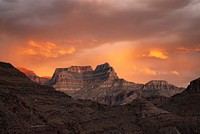 Sunset over Grand Canyon National Park at Hakatai Canyon. Original public domain image from Flickr
