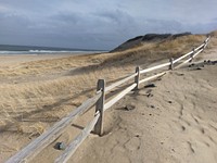 The outer beach in Wellfleet, Cape Cod National Seashore MA. Original public domain image from Flickr