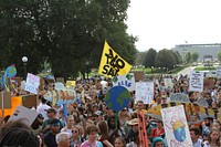 #ClimateStrike Rally 9-20-19. Original public domain image from Flickr