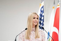 Advisor to the President Ivanka Trump addresses the G20 Women’s Empowerment Event in Osaka, Japan, Saturday, June 29 2019. (Official White House Photo by Shealah Craighead). Original public domain image from Flickr