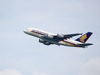 Singapore Airlines Airbus 380, location unknown, 08/02/2020.