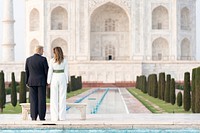 President Trump and the First Lady in India