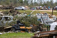 200418 Mississippi tornado aftermath visit