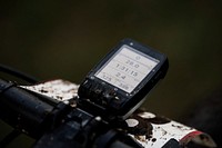 Distance tracker on bike. Free public domain CC0 photo.