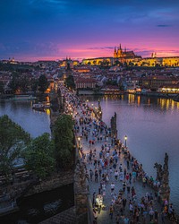 Charles bridge in Prague. Free public domain CC0 photo.