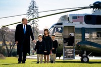 President Trump Returns to the White House