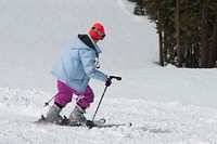 Skiing in the alps. Free public domain CC0 photo.